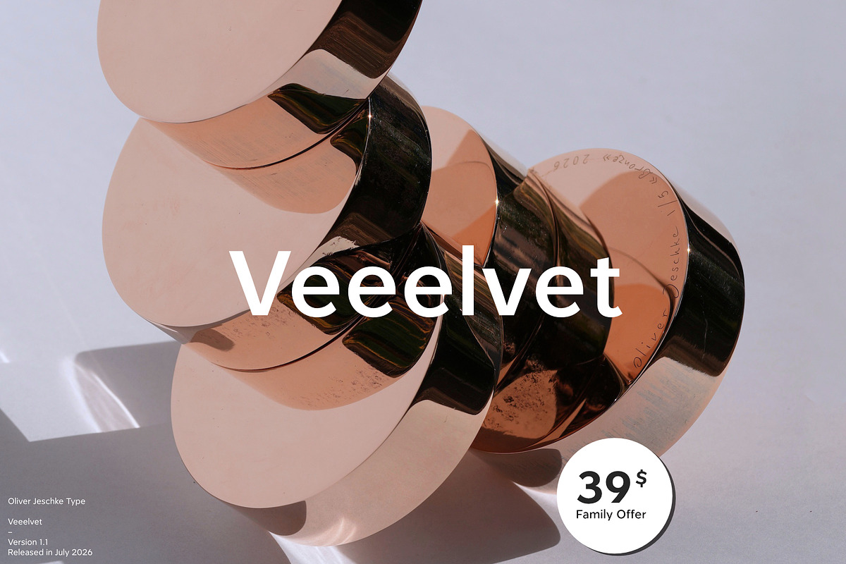 Veeelvet, a Sans Serif Font by Oliver Jeschke (Photo 1 of 2)