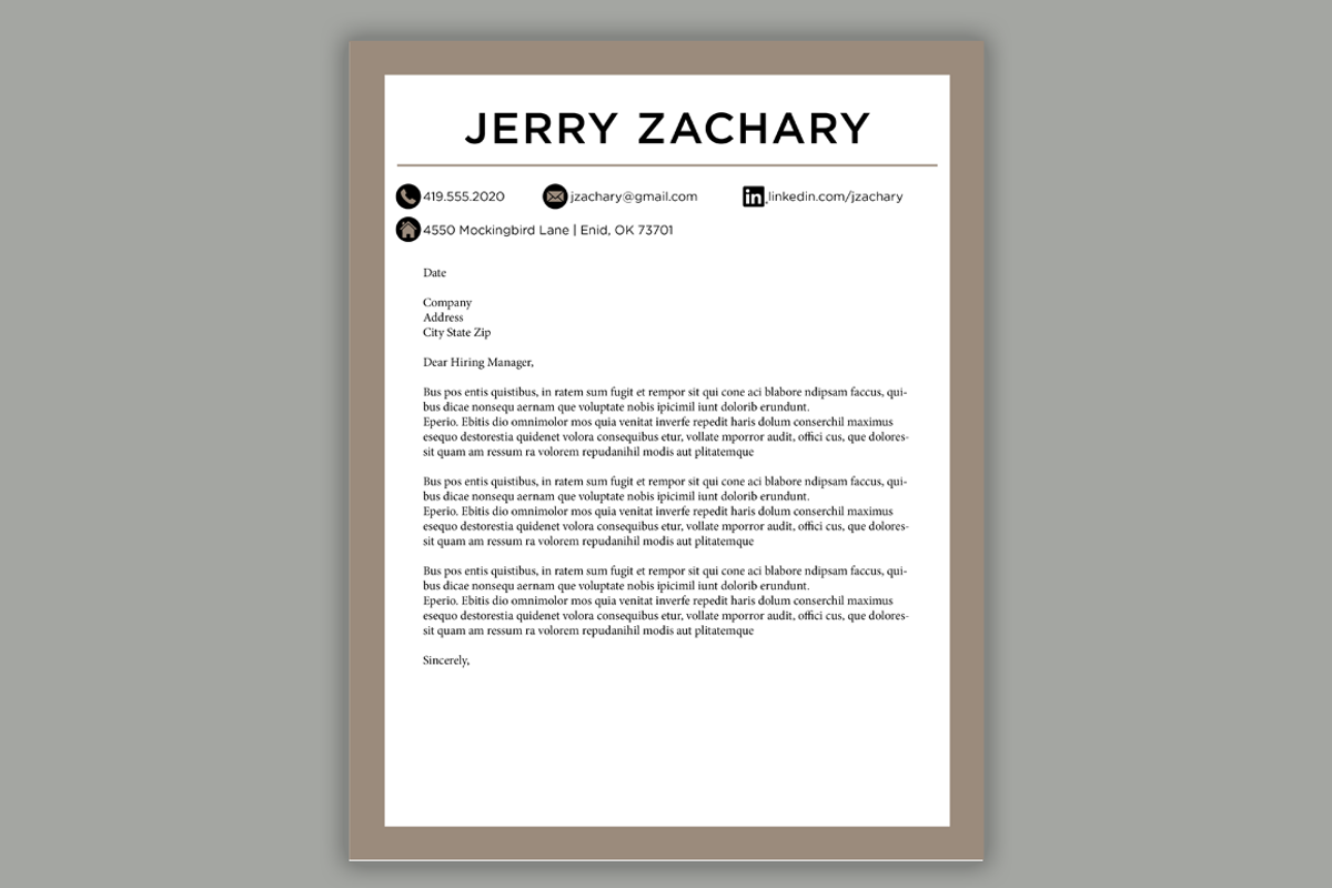 Beige Resume Template Word &InDesign, a Resume Template by Scribbled Napkin Design (Photo 3 of 4)