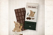 Cute vintage easter clipart set, an Illustration by Estudio 812 (Thumbnail 4 of 7)