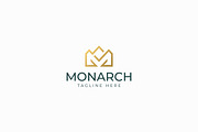 Monarch Logo Letter M and Crown, a Branding & Logo Template by Signatoro (Thumbnail 1 of 2)