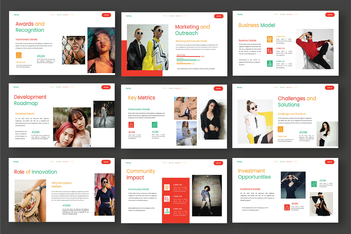 Hyang Portfolio Powerpoint Template, a Presentation Template by Caprio Studio (Photo 7 of 8)