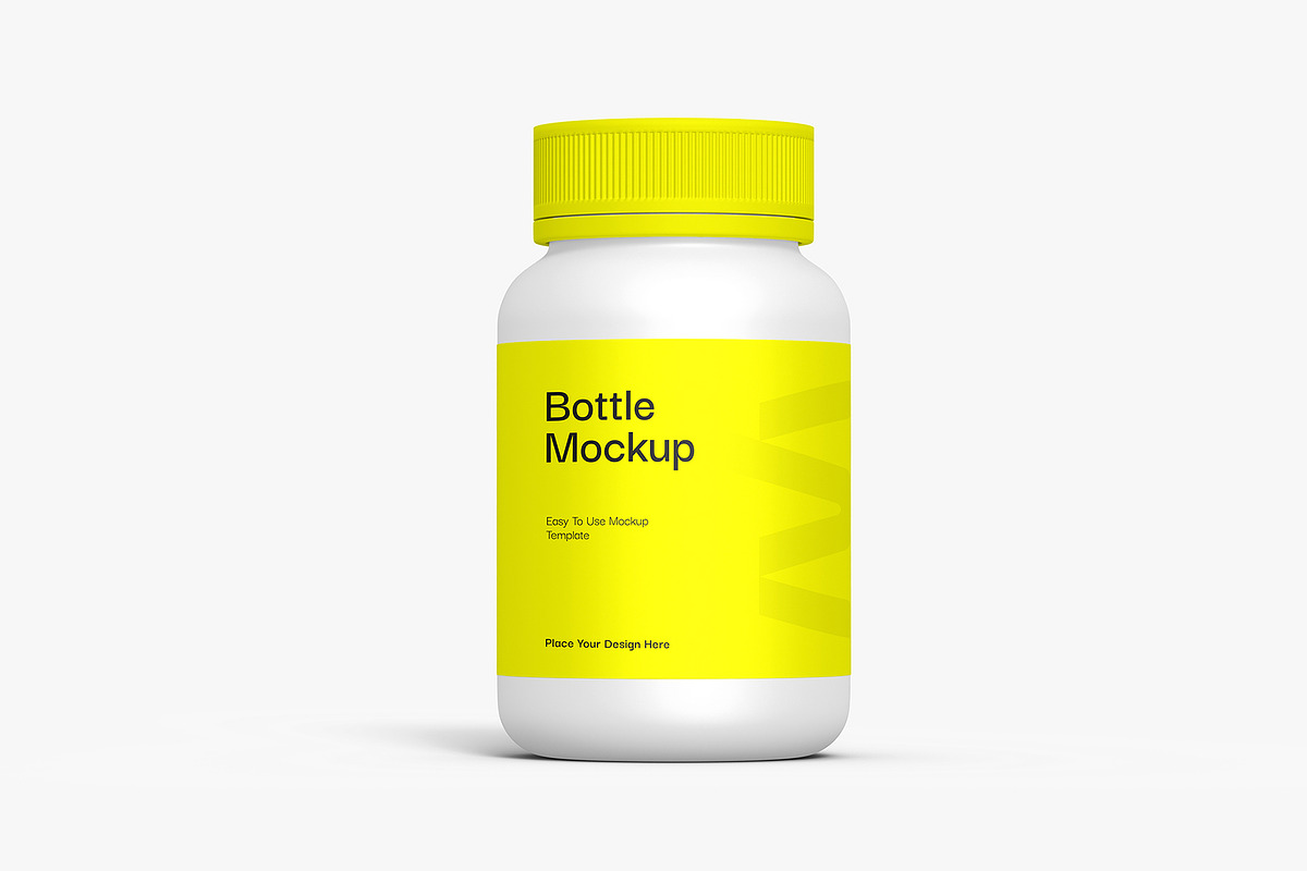 Pills Bottle PSD Mockup, a Packaging Mockup by graphypix (Photo 1 of 4)