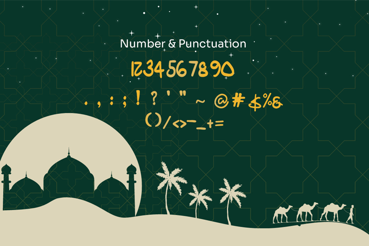 Shafwaein Yasser - Ramadhan Font, a Blackletter Font by Dhabee (Photo 5 of 8)