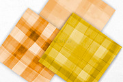 Orange and Yellow Watercolor Plaid, an Illustration by Pixafied (Thumbnail 2 of 3)