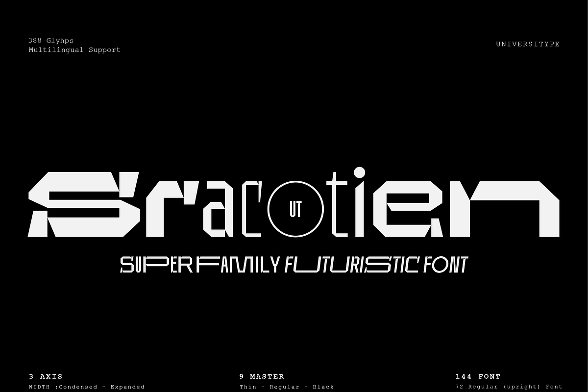 UT Sracotien - A Super Family Font, a Sans Serif Font by Universitype (Photo 1 of 17)