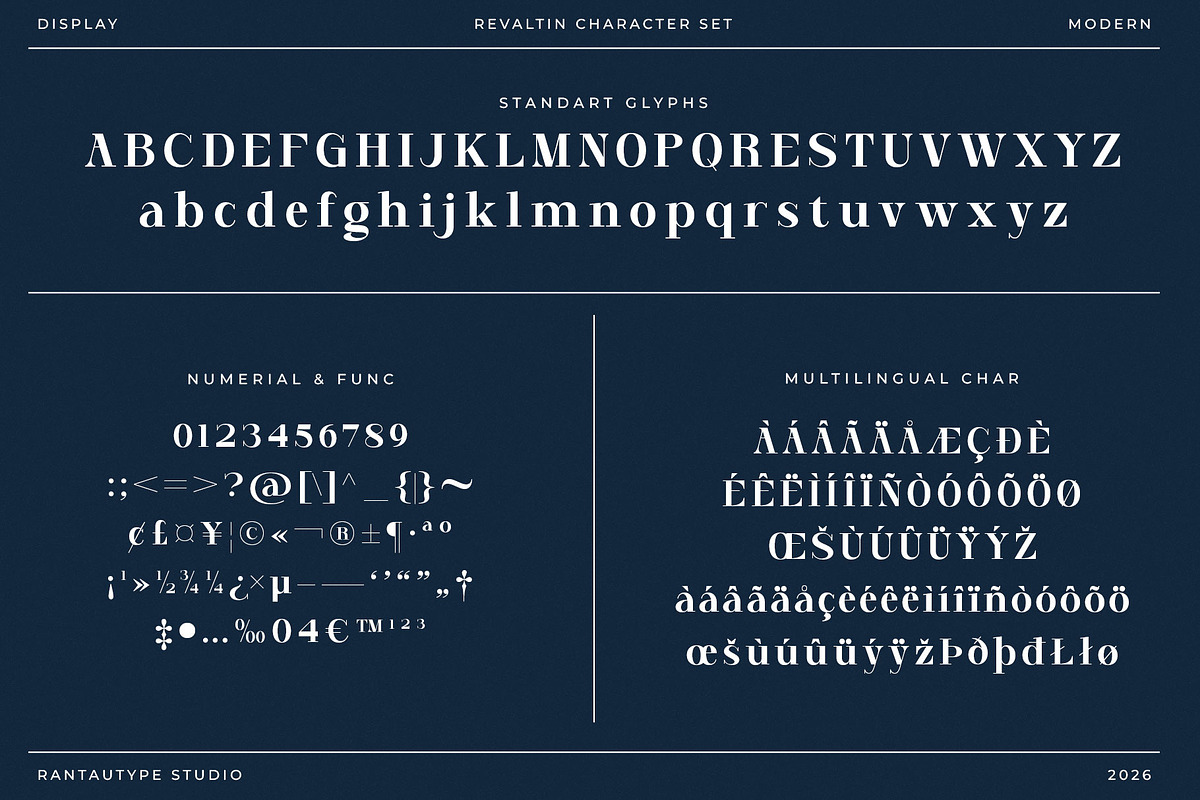 Revaltin Modern Serif Font, a Serif Font by RantautypeStudio (Photo 14 of 15)
