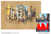 Urban Sketcher Photoshop Action, an Action Add-On by SlideSalad (Thumbnail 4 of 31)