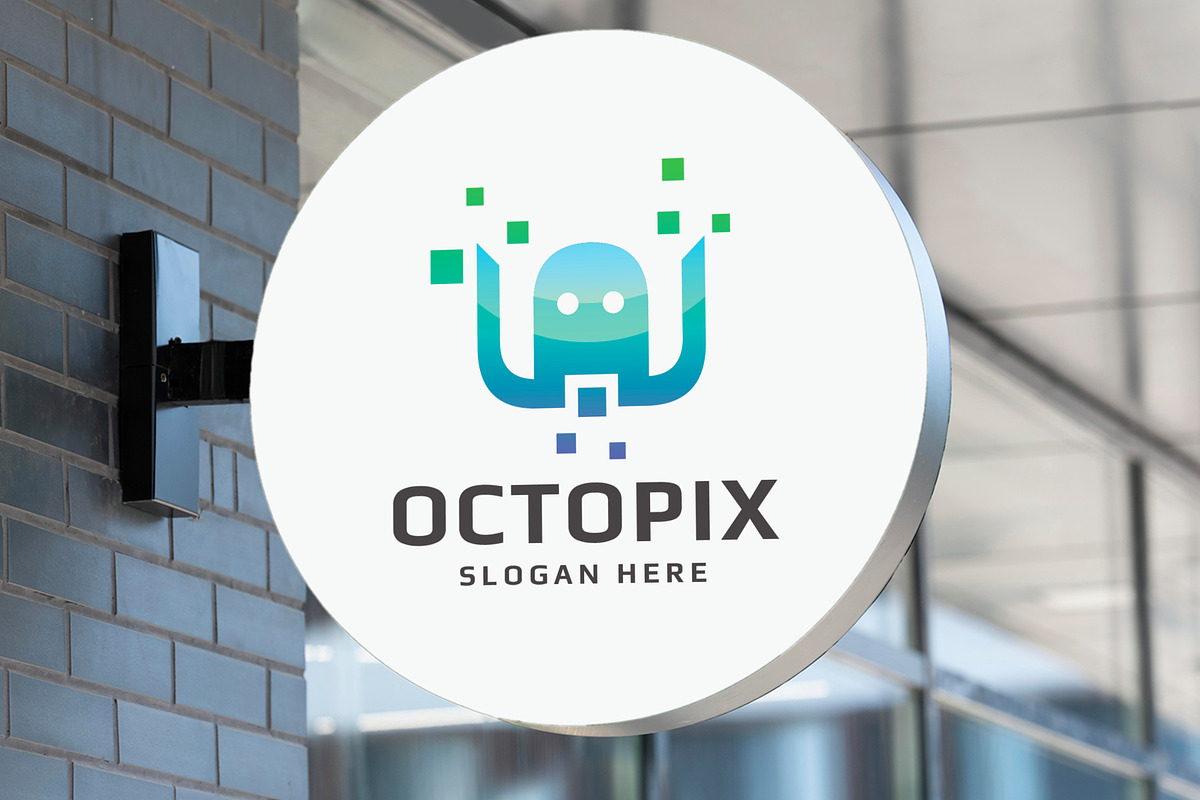 Octopus Pixel Logo Template, a Branding & Logo Template by Design_Planet (Photo 5 of 5)