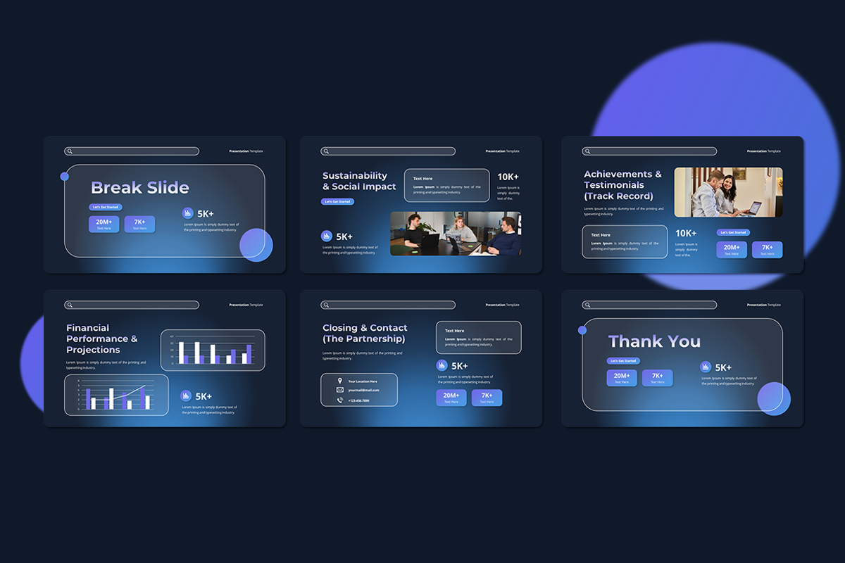 Morph Glass for Business - Keynote, a Presentation Template by QR Design Studio (Photo 3 of 3)
