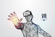 Virtual reality glasses. VR headset, a Technology Illustration by Matrosovv (Thumbnail 3 of 4)