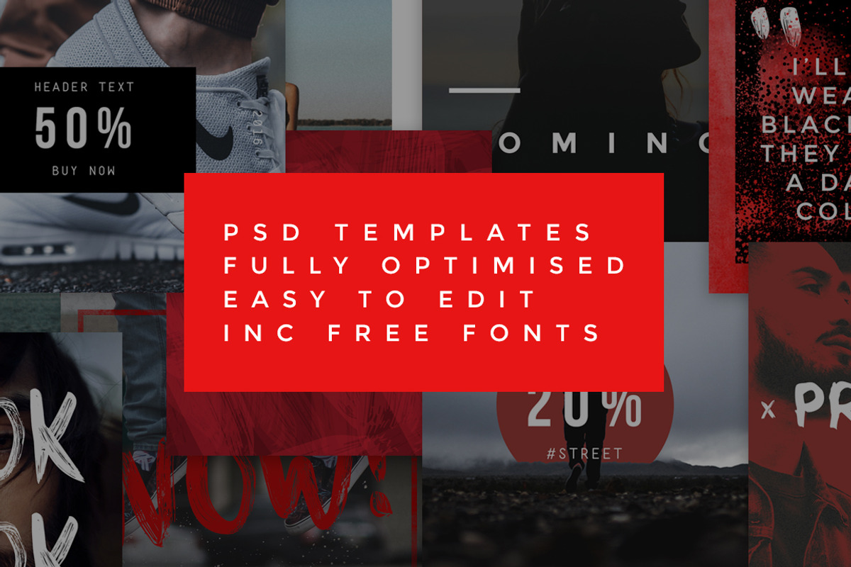 Brixton Instagram Layout Templates, a Templates & Theme by Tony Craig (Photo 3 of 6)