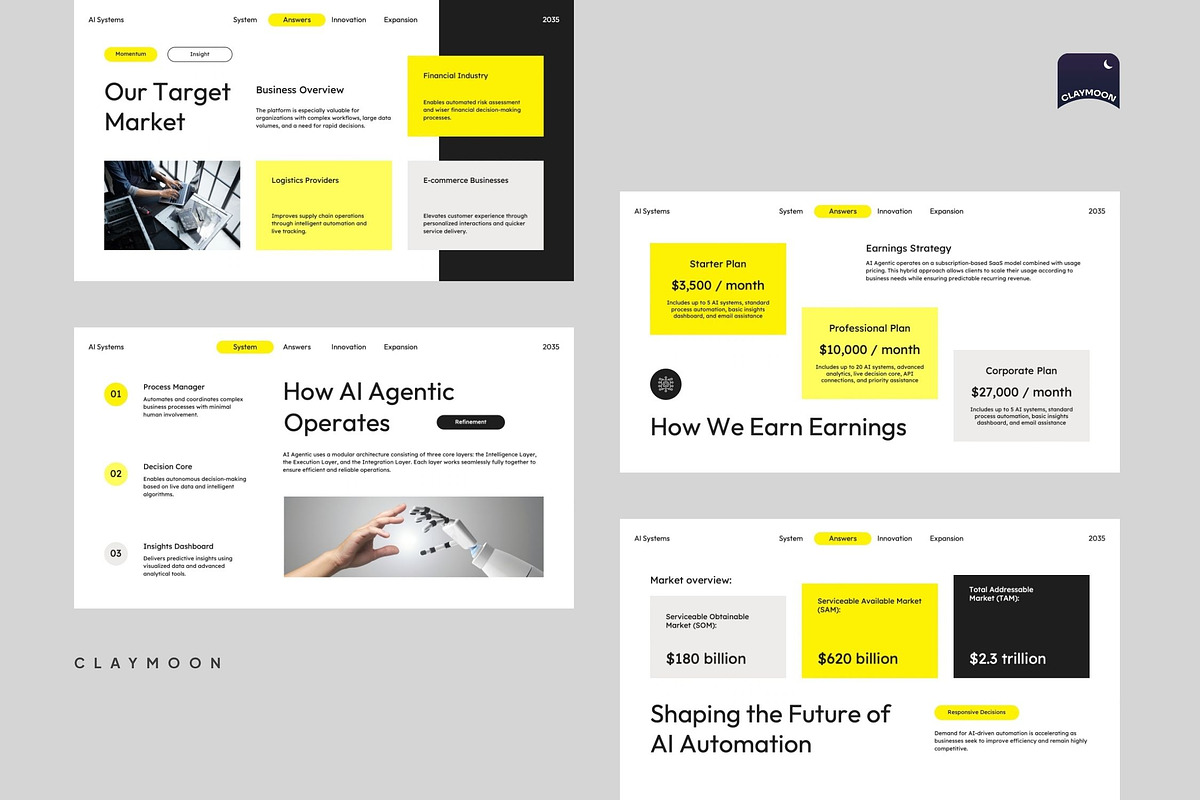 AI Business Proposal Deck, a Presentation Template by Claymoon Lab (Photo 4 of 7)