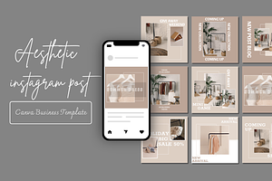 Aesthetic Canva IG Templates