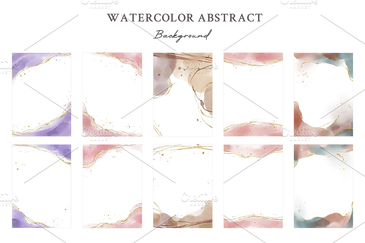 Watercolor Abstract Background, a Background Graphic by Yorda Studio (Photo 3 of 11)