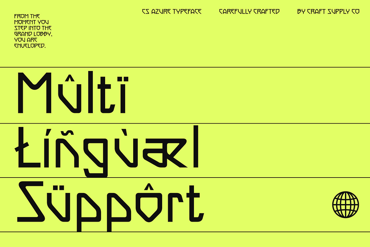 CS Azure – Futuristic Font, a Sans Serif Font by Craft Supply Co. (Photo 4 of 8)