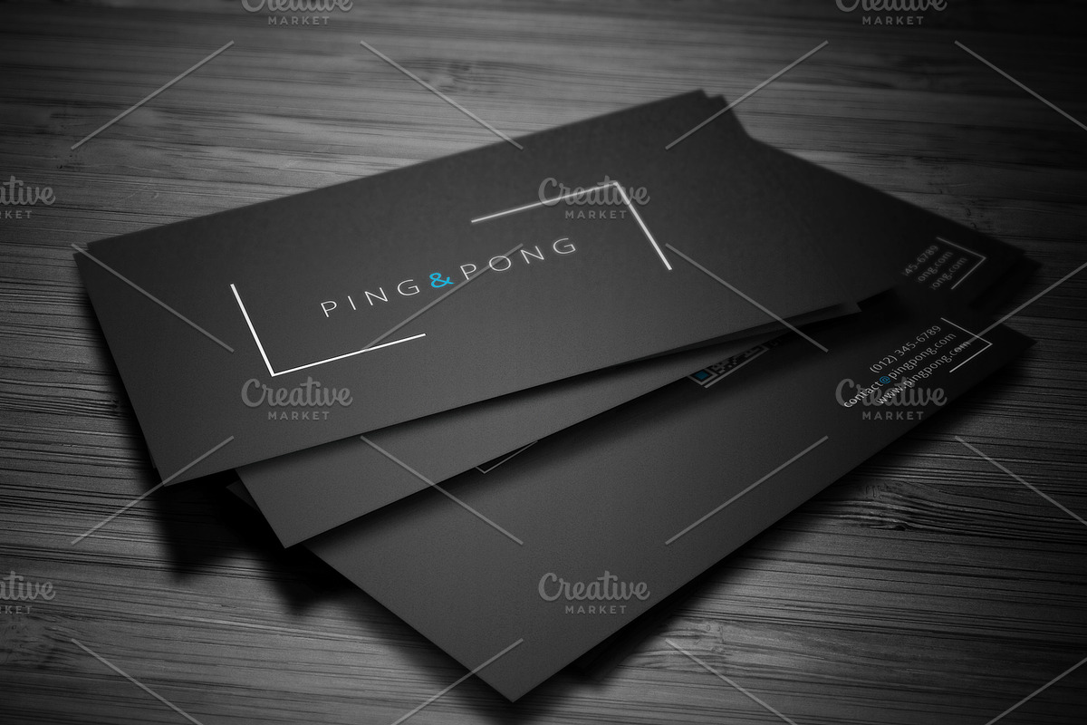Fonts&Shapes Business Card, a Business Card Template by Lucas Alexander (Photo 1 of 4)