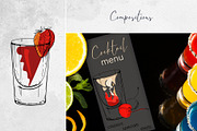 Classic cocktail shots, a Food Illustration by MsFlaffy (Thumbnail 5 of 12)