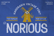 VT NORIOUS - Handrawn Vintage Font, a Sans Serif Font by ViactionType (Thumbnail 1 of 10)
