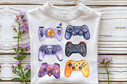 Halloween Gaming Controllers Clipart, an Illustration by CraftArtStudio (Thumbnail 4 of 6)