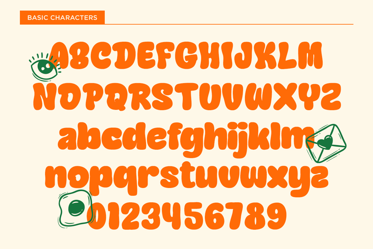 Cadel - Cute Groovy Bubble Font, a Sans Serif Font by Font Liner (Photo 9 of 10)