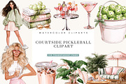 Watercolor Pickleball Clipart Bundle, an Object Illustration by BusyDaydesign (Thumbnail 1 of 9)