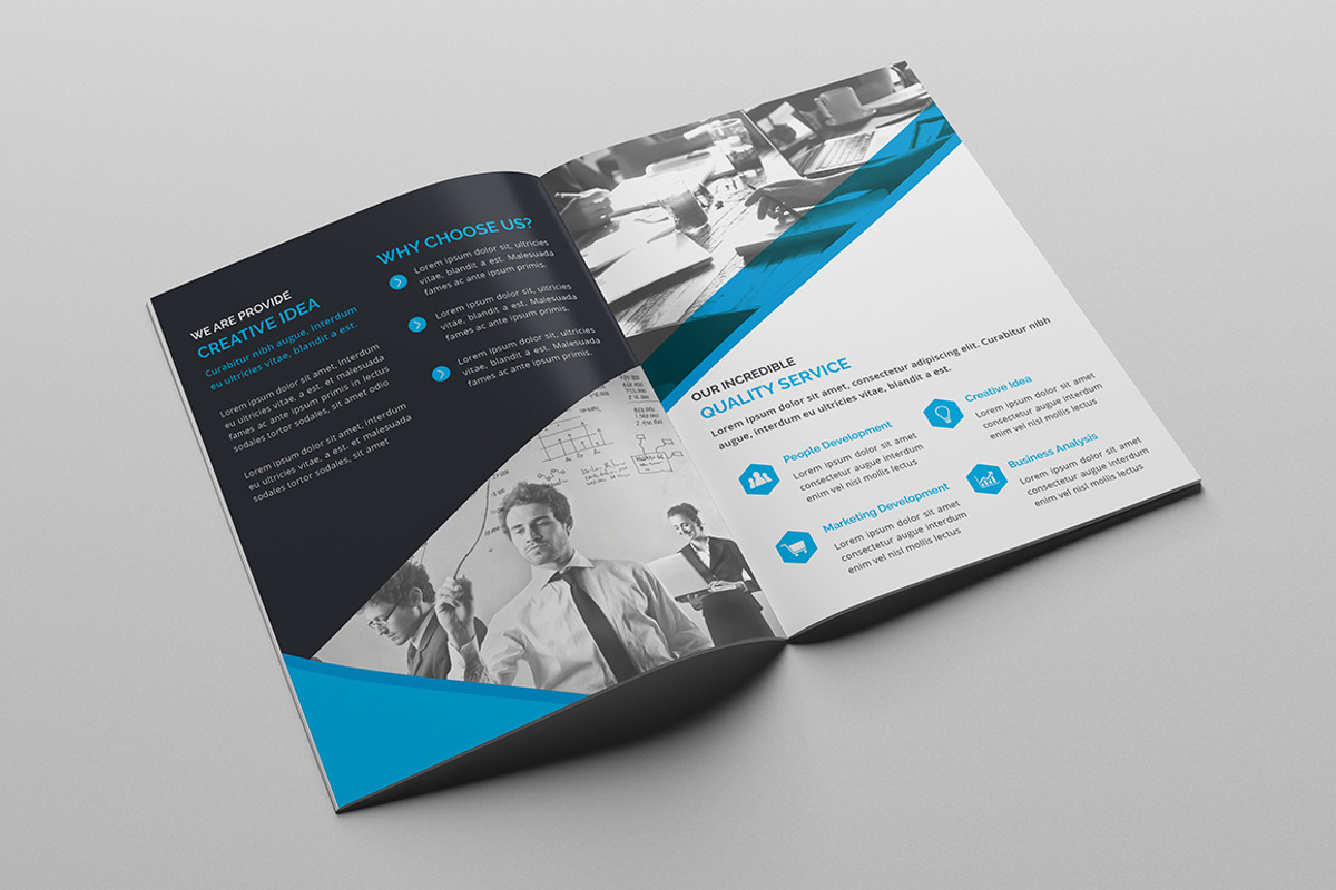 Corporate Bi-Fold Brochure, a Brochure Template by design_pick (Photo 3 of 4)