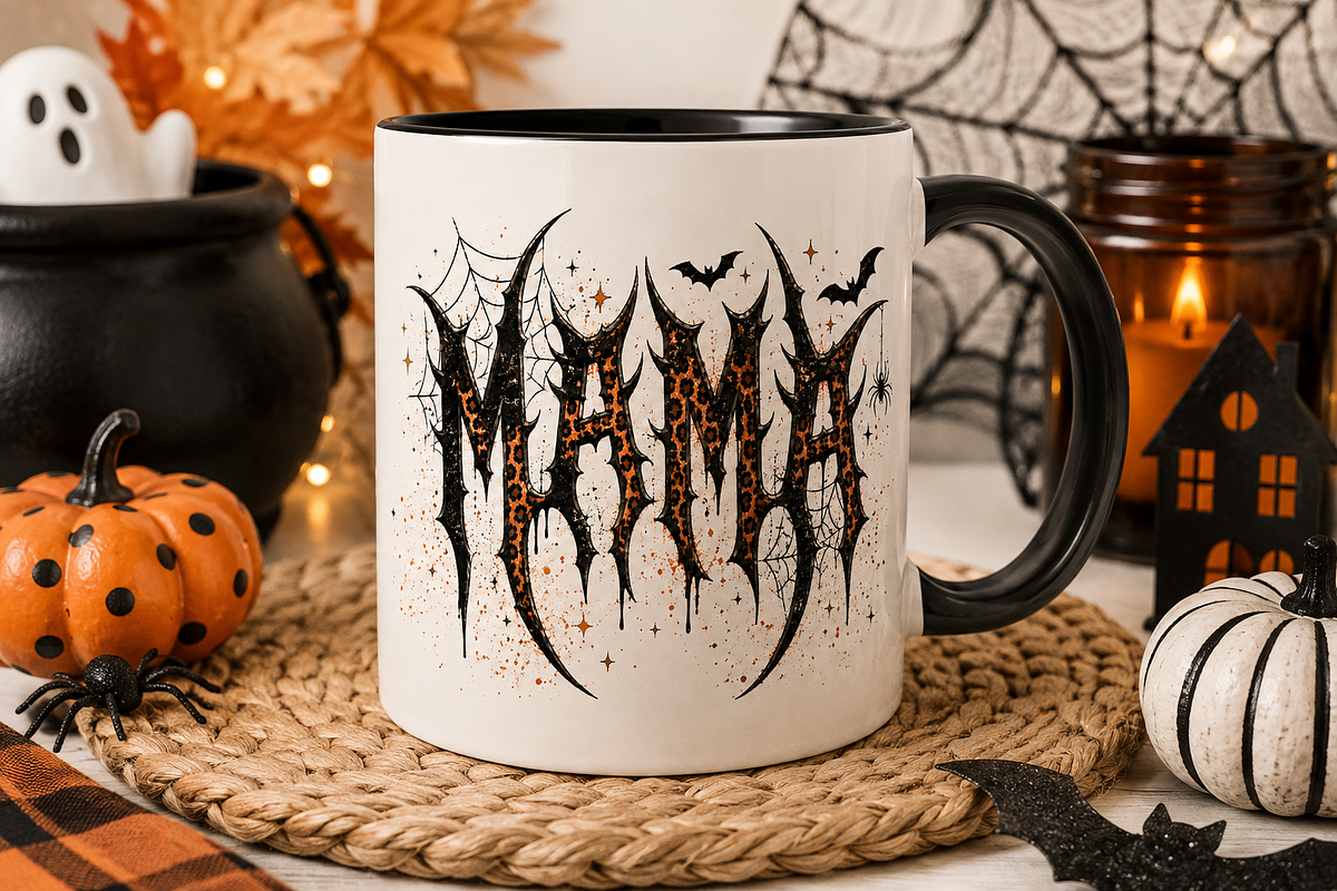 Retro Vintage Halloween Mama Bundle, an Object Graphic by Daisy Design (Photo 8 of 21)