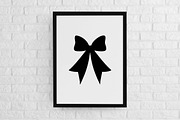 Ribbon Bow Silhouette SVG, a Decorative Illustration by newminddesign (Thumbnail 3 of 3)