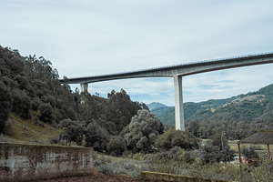 Tall bridge in Asturias valley, an Architecture Photo by SkyNext