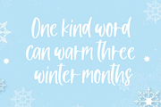 Winter Romance - Handwritten Font, a Script Font by Fikryal Studio (Thumbnail 3 of 9)