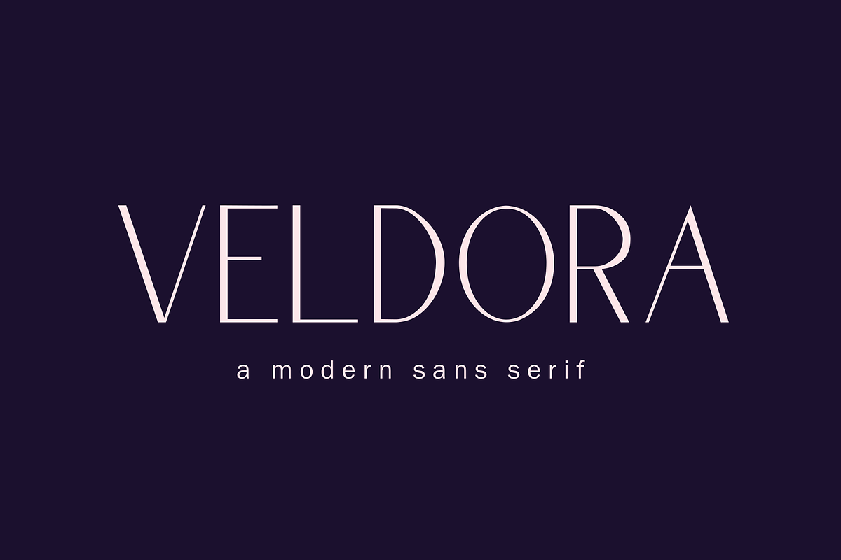 VELDORA, a Sans Serif Font by Ramadhanstudio (Photo 1 of 5)