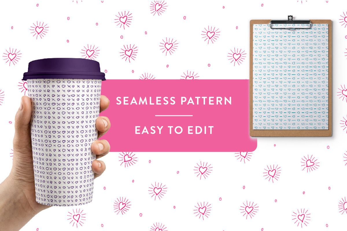 Valentine's Pattern Set, a Pattern Graphic by annakatecreates (Photo 2 of 6)