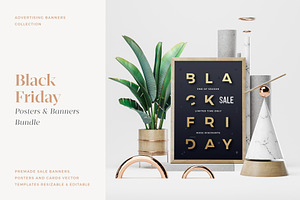 Black Friday Banners & Posters Set