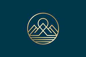 Sunrise Mountains Peak Logo, a Branding & Logo Template by Signatoro