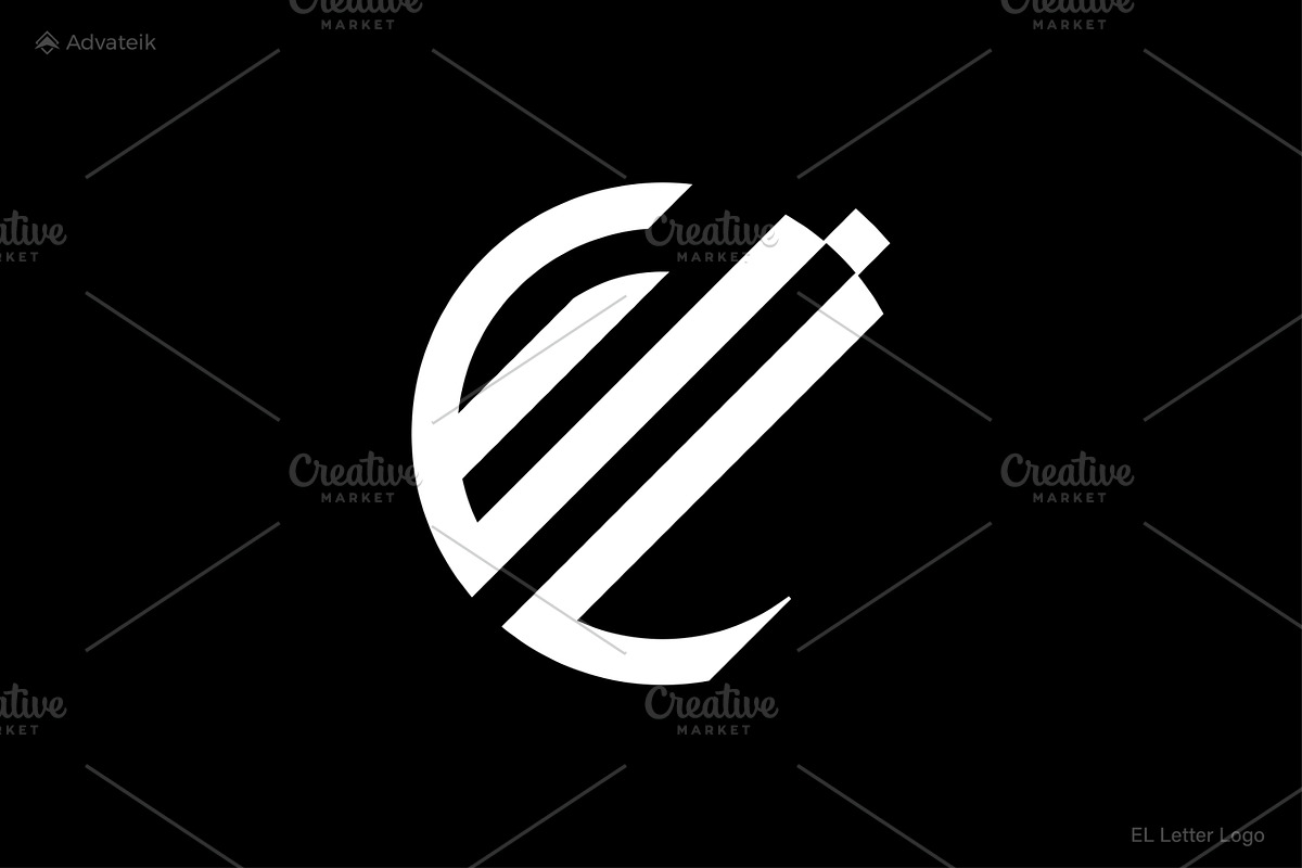 Letter EL or LE logo, a Branding & Logo Template by Advateik ™ (Photo 2 of 3)