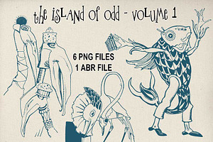 The Island Of Odd - PNG And ABR Set