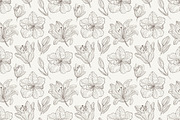 Doodle Lilies + Bonus pattern, an Illustration by piyacler (Thumbnail 2 of 2)