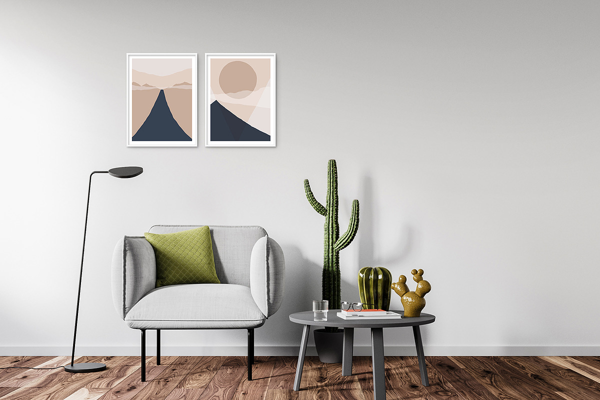 3 Abstract landscape prints., a Decorative Illustration by ElenKoss (Photo 4 of 7)