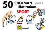 Cartoon sport set 1., an Illustration by eka panova (Thumbnail 1 of 6)