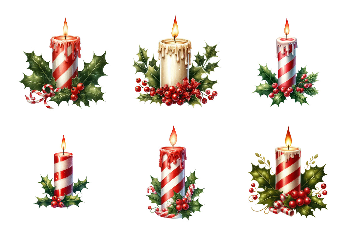 Christmas Candle, an Illustration by Design Market (Photo 3 of 5)