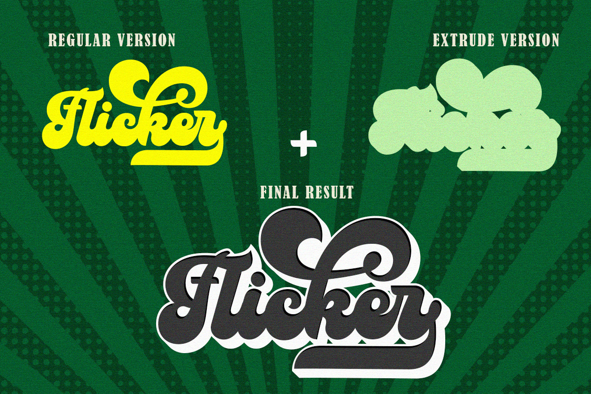 Mafhea - Vintage Retro Font, a Script Font by Letter Fresh (Photo 4 of 12)