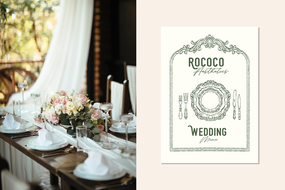 Rococo Aesthetics Vintage Vector Set, an Object Illustration by VerAna (Photo 14 of 17)