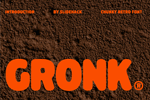 Gronk - Chunky Display Font