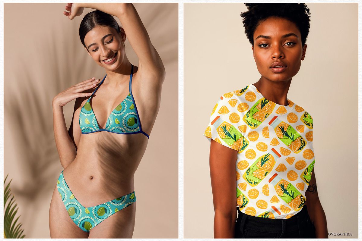 Limes and Lemons Patterns, a Pattern Graphic by GVGraphics (Photo 6 of 18)