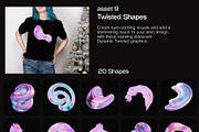 3D Abstract Design LIBRARY, a Graphic by LarysaZabrotskaya (Thumbnail 13 of 24)