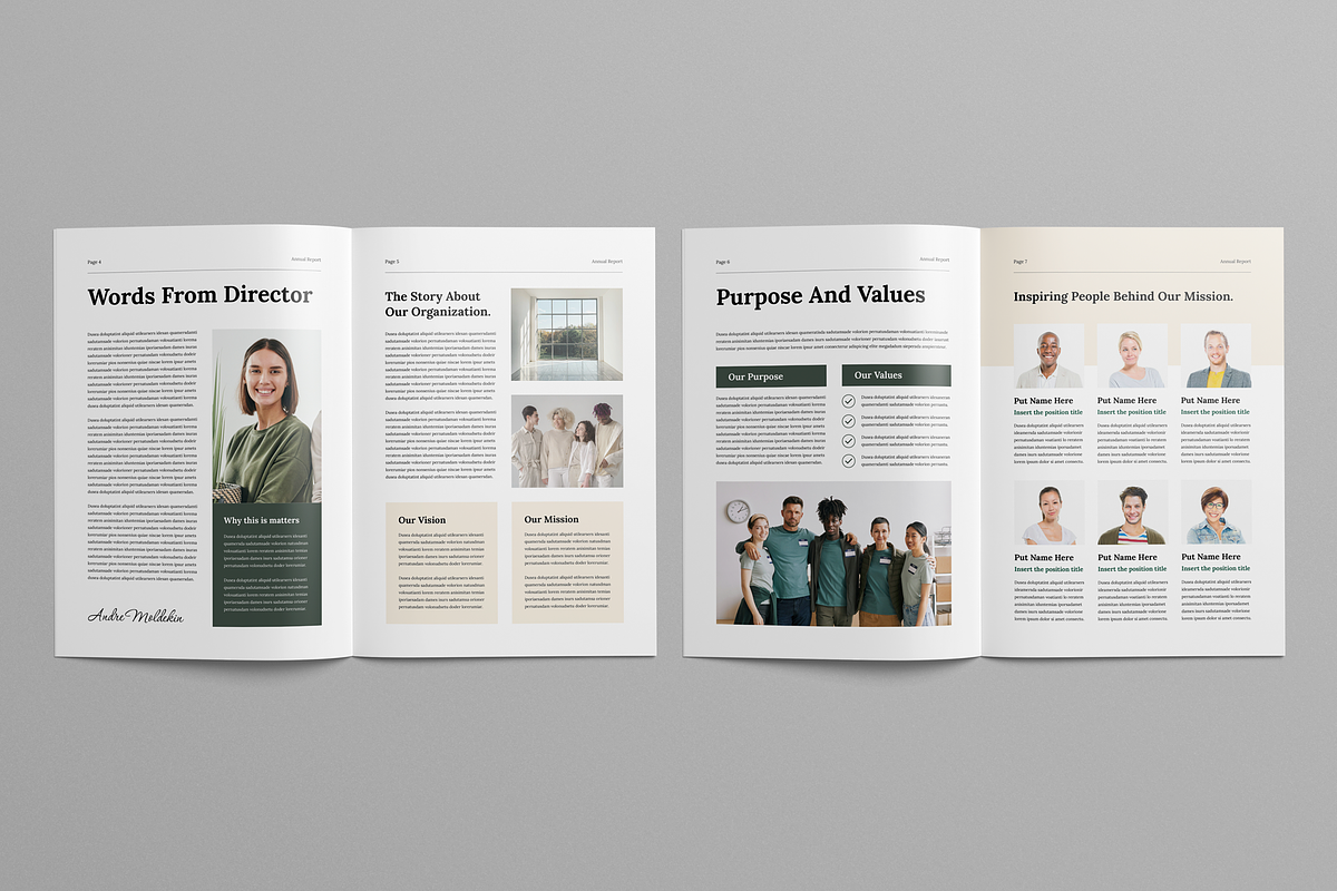 Nonprofit Annual Report, a Brochure Template by Leaflove (Photo 4 of 10)