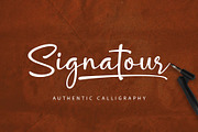 Signatour Font, a Script Font by MJB Letters (Thumbnail 1 of 10)