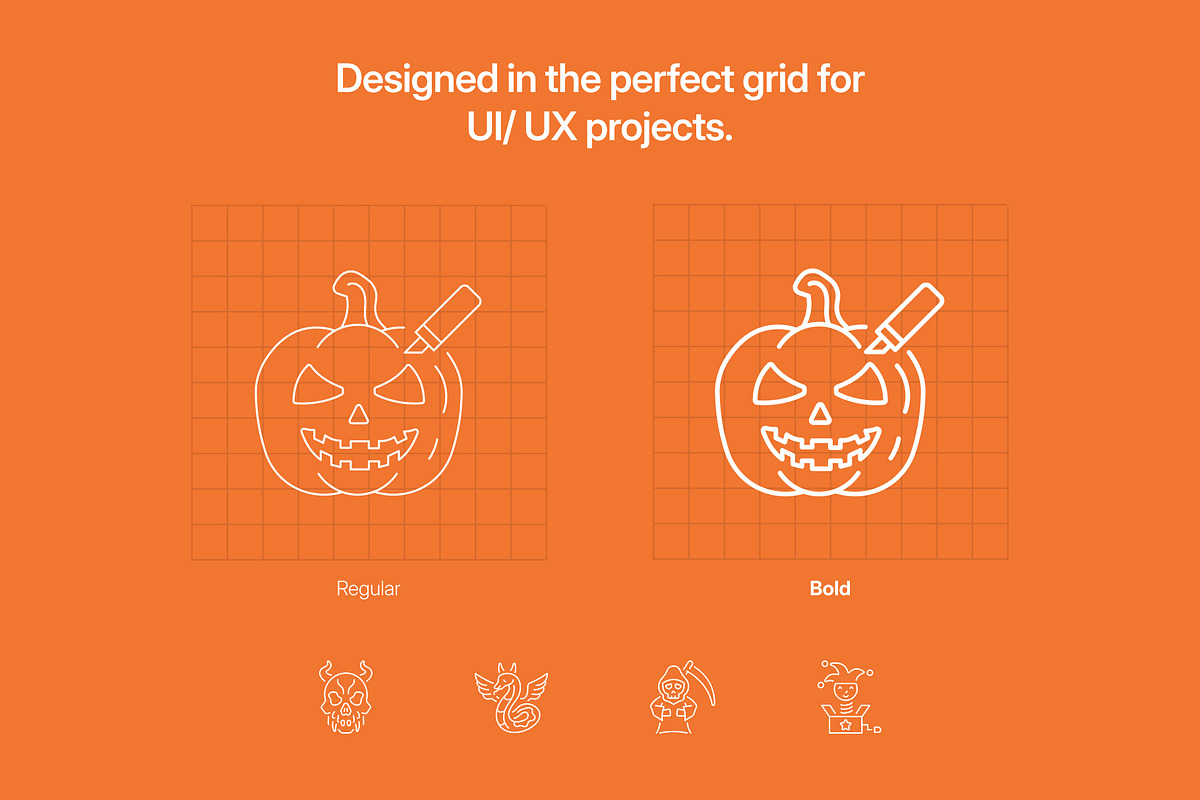 Halloween Icons Collection, an Outline Icon by Prosymbols (Photo 3 of 8)