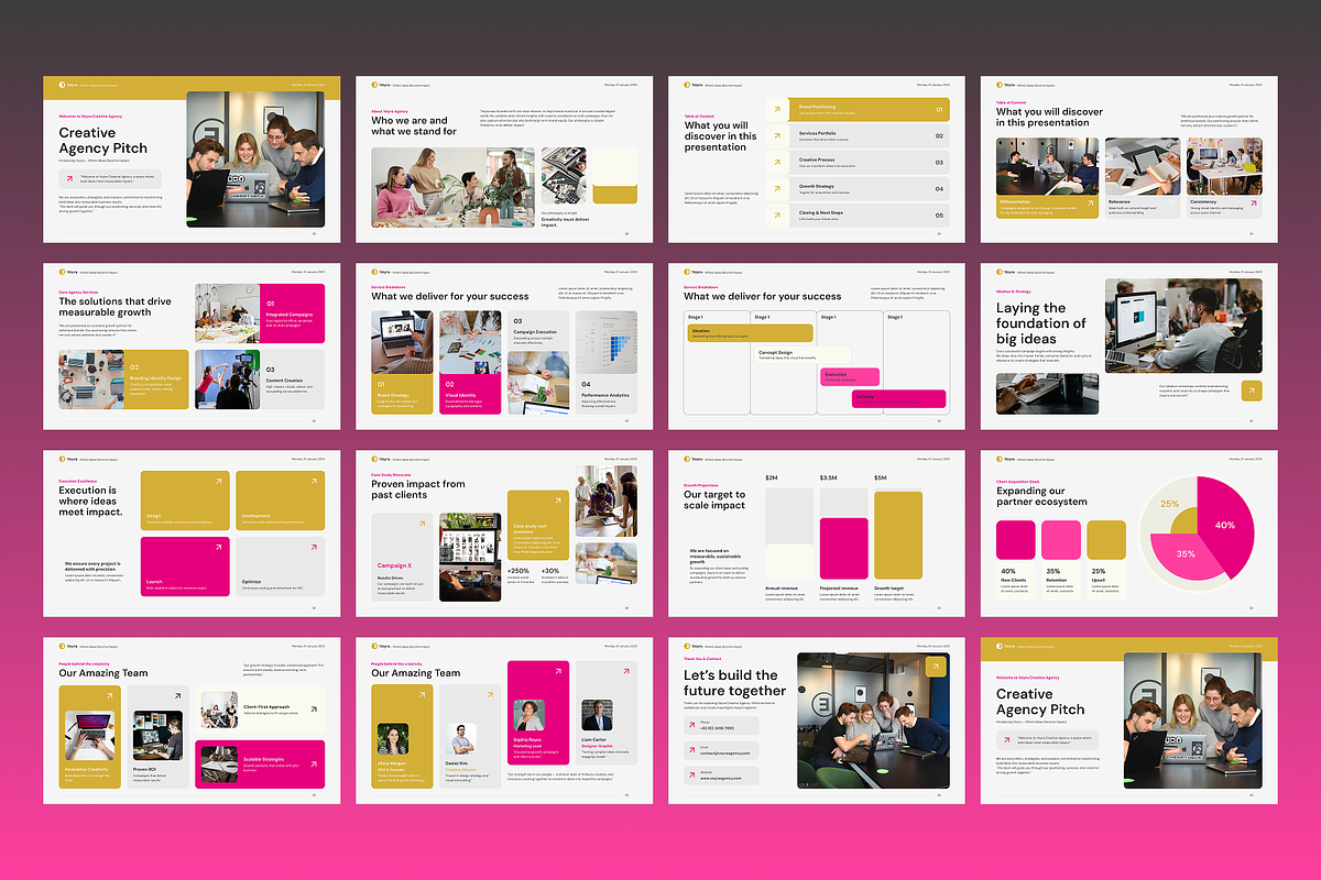 Veyra - Creative Agency Pitch Deck preview 2