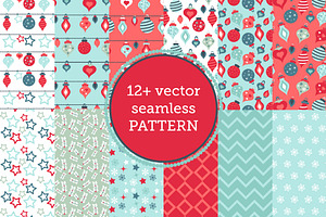 Christmas Vector Brushes & Pattern